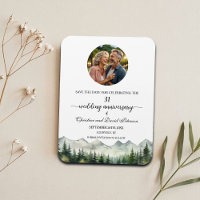 Mountain Pine 31 Wedding Anniversary Save the Date