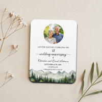 Mountain Pine 57 Wedding Anniversary Save the Date