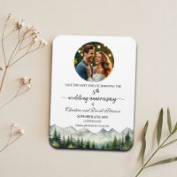 Mountain Pine 5 Wedding Anniversary Save the Date