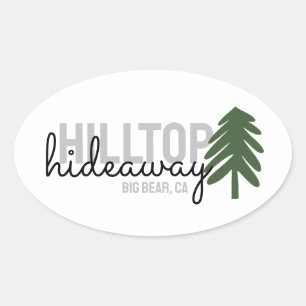 Mountain Pine Cabin Vacation Rental - Oval Sticker