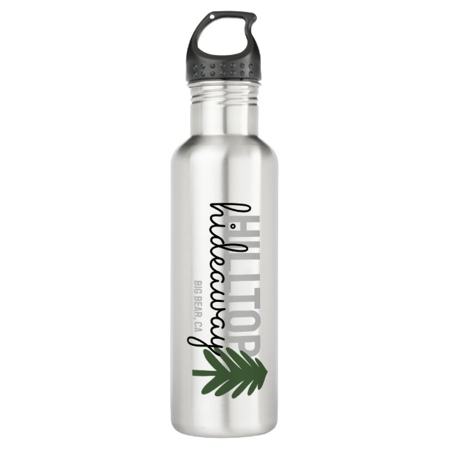 Mountain Pine Cabin Vacation Rental - Water Bottle (Front)