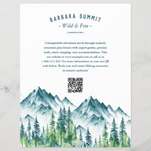 Mountain Pine Forest Adventures Guide Marketing Flyer