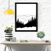 Mountain Pine Silhouette