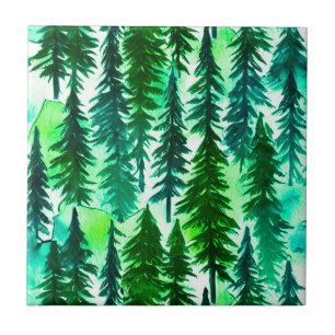 Mountain Pine Tree Forest  Tile