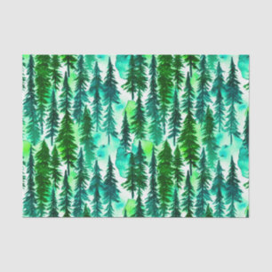 Mountain Pine Tree Forest  Tissue Paper