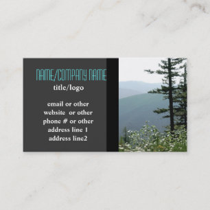 mountain pine trees business cards photo art