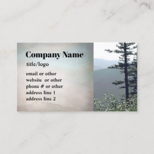 mountain pine trees business cards photo art