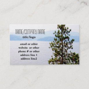 mountain pine trees business cards photo art