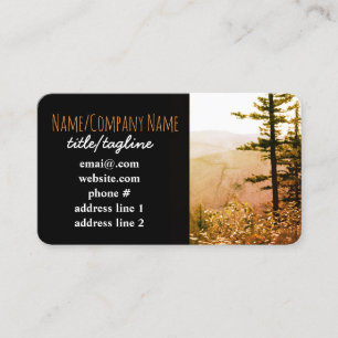 mountain pine trees business cards photo art