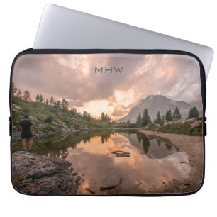 Mountain Pond custom monogram laptop sleeves