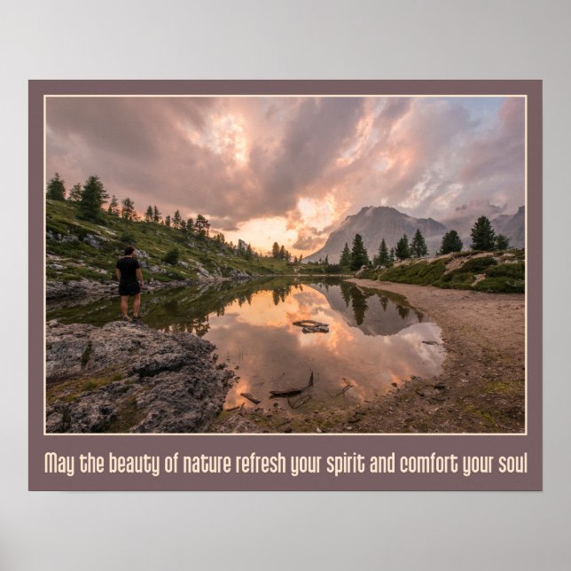Mountain Pond inspirational poster (Front)