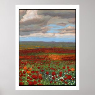 Mountain Poppies Poster