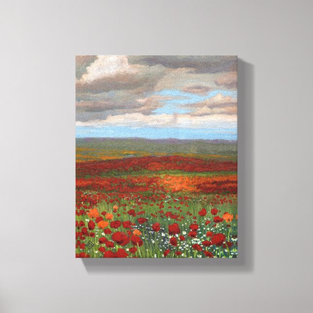 Mountain Poppies - Wrapped Giclee Canvas Print (Front)
