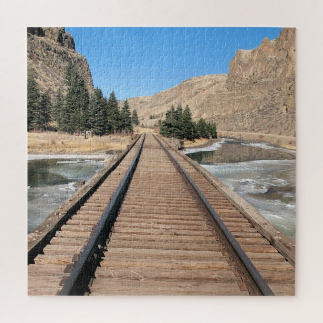 Mountain Railroad - 20x20 - 676 pieces Jigsaw Puzzle (Vertical)