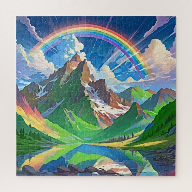Mountain Rainbow Jigsaw Puzzle (Vertical)