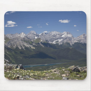 Mountain Range And Lake From On Top Of A Mountain Mouse Mat