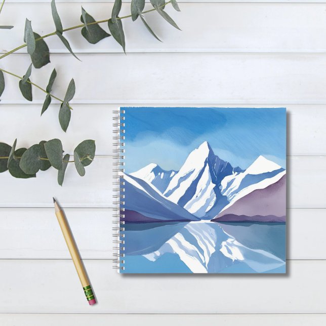 Mountain Range | Blue Watercolor Landscape Notebook (Creator Uploaded)