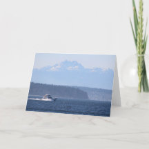 Mountain Range Oceanscape Blank