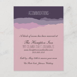 "Mountain Range" Wedding Details Card 4.25"x5.5"