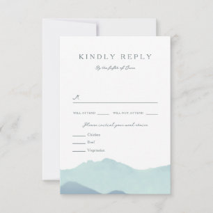 Mountain Range Wedding RSVP