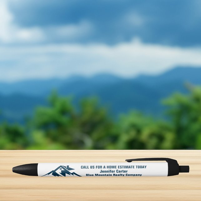 Mountain Real Estate Company Custom Marketing Black Ink Pen (Creator Uploaded)