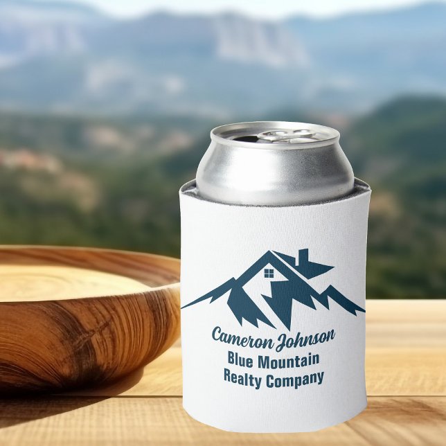Mountain Real Estate Company Custom Marketing Can Cooler (Creator Uploaded)