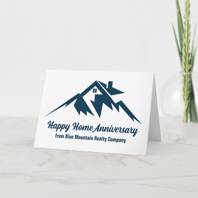 Mountain Real Estate Company Custom Marketing Card (Front)