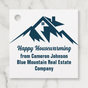 Mountain Real Estate Company Custom Marketing Favour Tags