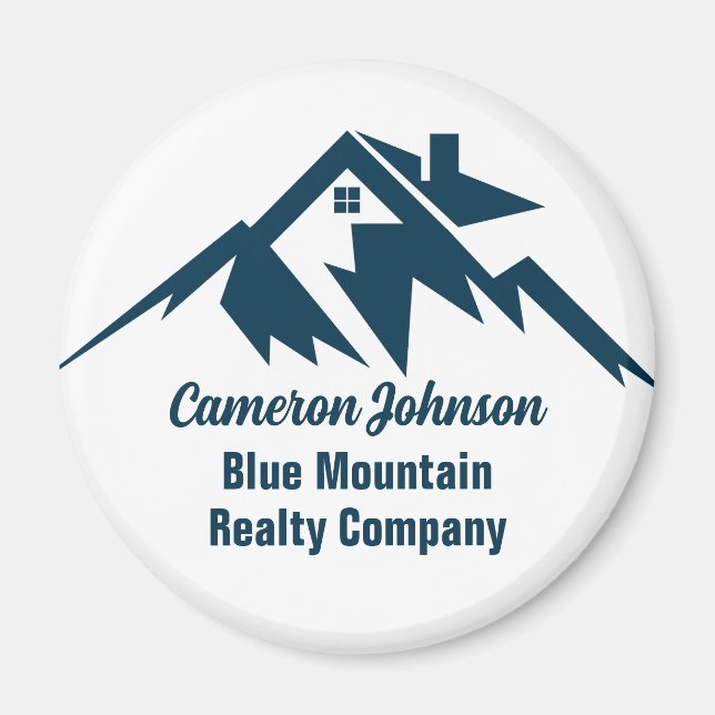Mountain Real Estate Company Custom Marketing Magnet (Front)