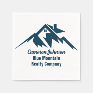 Mountain Real Estate Company Custom Marketing Napkin