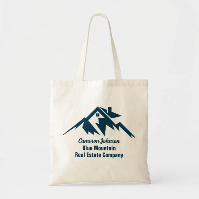 Mountain Real Estate Company Custom Marketing Tote Bag (Front)