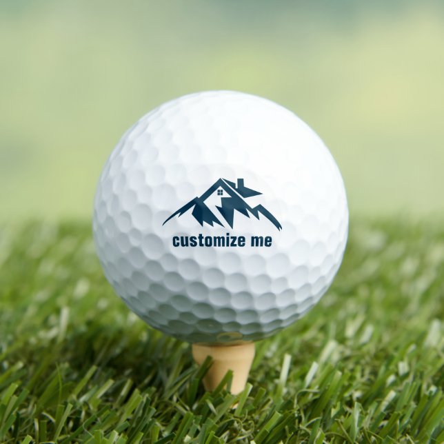 Mountain Real Estate Company Custom Realtor Golf Balls (Insitu Tee)