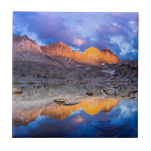 Mountain reflection, California Tile