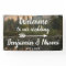 Mountain Reflection Wedding Welcome Banner