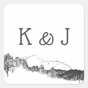Mountain Retreat ⎥Monogram Sticker