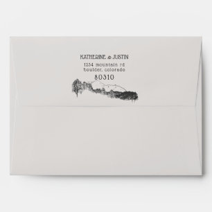 Mountain Retreat ⎢Pre-Addressed Envelope