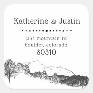 Mountain Retreat ⎢Return Address Sticker