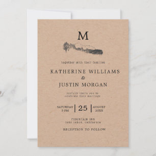 Mountain Retreat ⎢Rustic Wedding Invitation