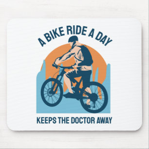 Mountain Rider Cool Design - A Bike Ride A Day Mouse Mat