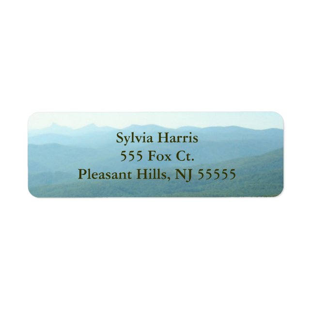 Mountain Ridge Address Labels (Front)