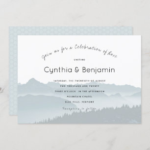 Mountain Ridge Celebration Wedding Invitations