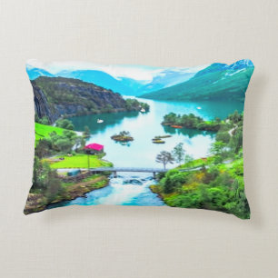 Mountain River Decorative Cushion