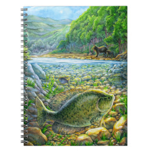 Mountain River Fish Notebook