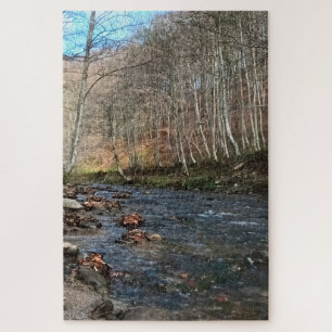 Mountain River in Autumn – Wild Nature Romania Jigsaw Puzzle