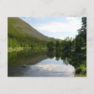 mountain river postcard