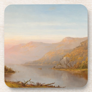 Mountain River Scene (Autumn of the Hudson) Coaster
