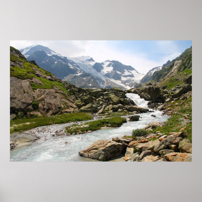 Mountain River Scenery Poster (Front)