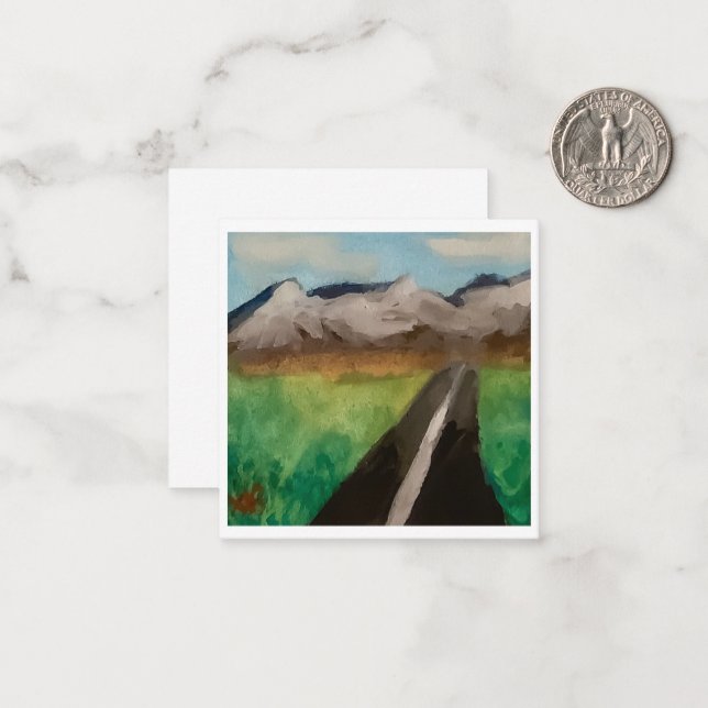 Mountain Road Card (Front/Back In Situ)