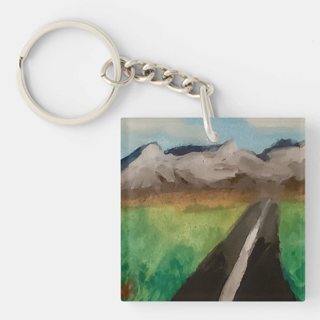 Mountain Road Key Ring (Front)