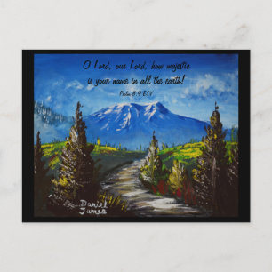 Mountain Road Scripture Postcard